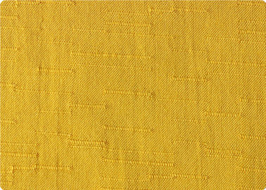 زیبا زرد / سفید 120gsm 100 ابریشم مصنوعی پارچه های ژاکارد اثاثه یا لوازم داخلی پارچه