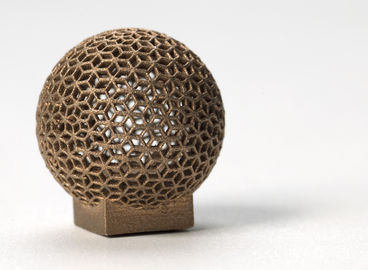 چاپ آلومینیوم DMLS 3D برای کره شکل، آبکاری طلایی